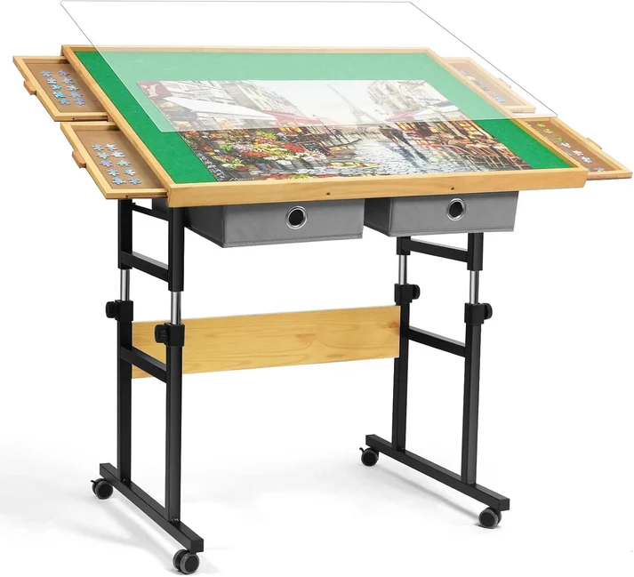 🔥Last day 50% off✨ALL4JIG Jigsaw Puzzle Table with Legs