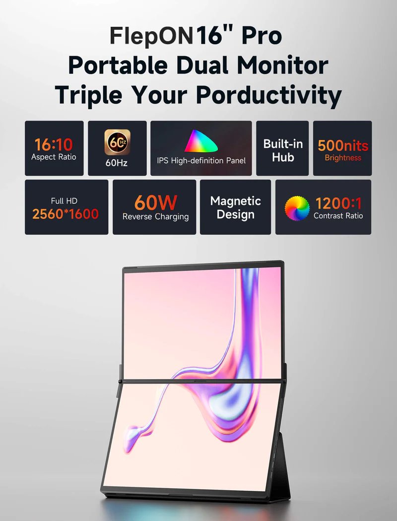 🎯Today's Specials🛠️FlepON Portable Dual Monitor