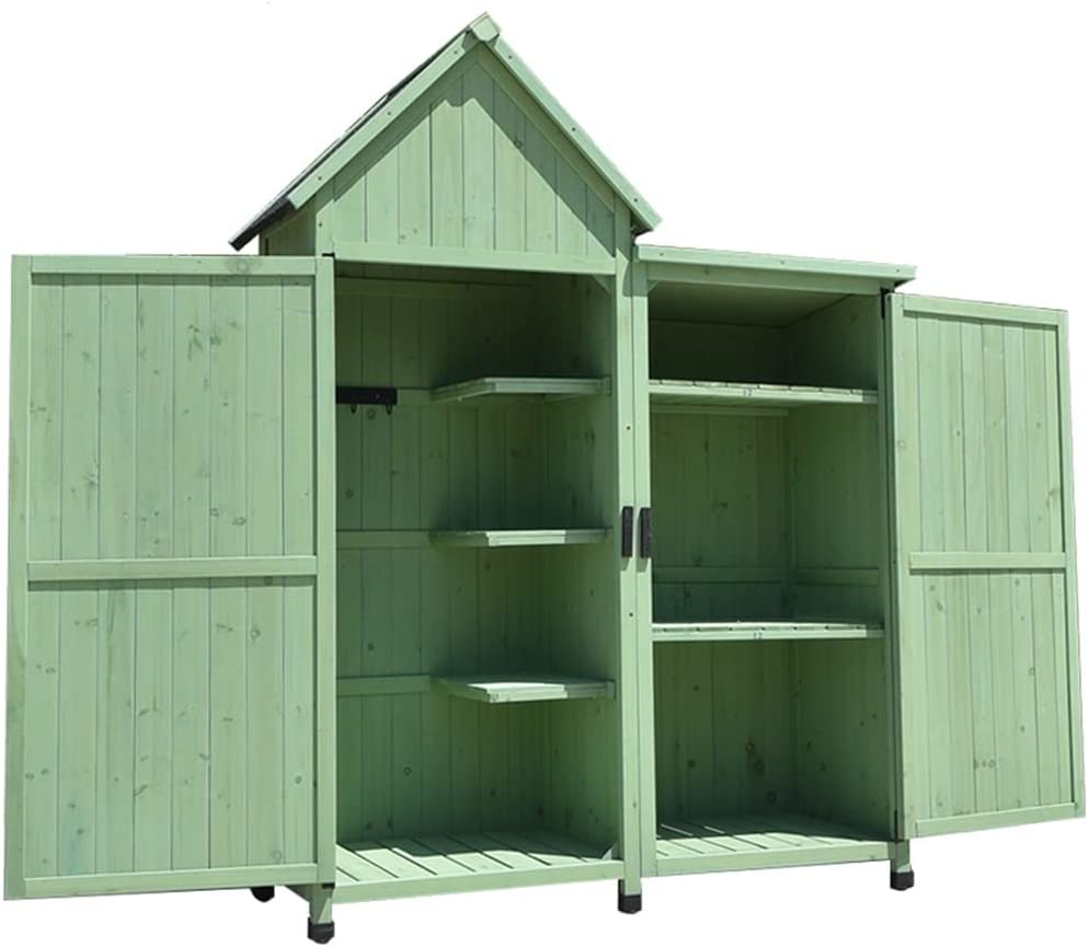 🏠Today's big sale🏠Outdoor Storage Shed Garden Wooden Tool Shed