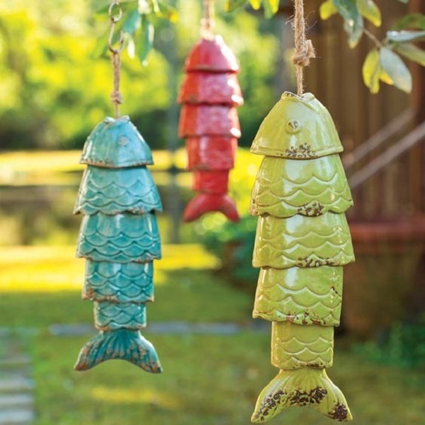 🎁CHRISTMAS GIFT -🎏Colored Koi Fish Wind Chime