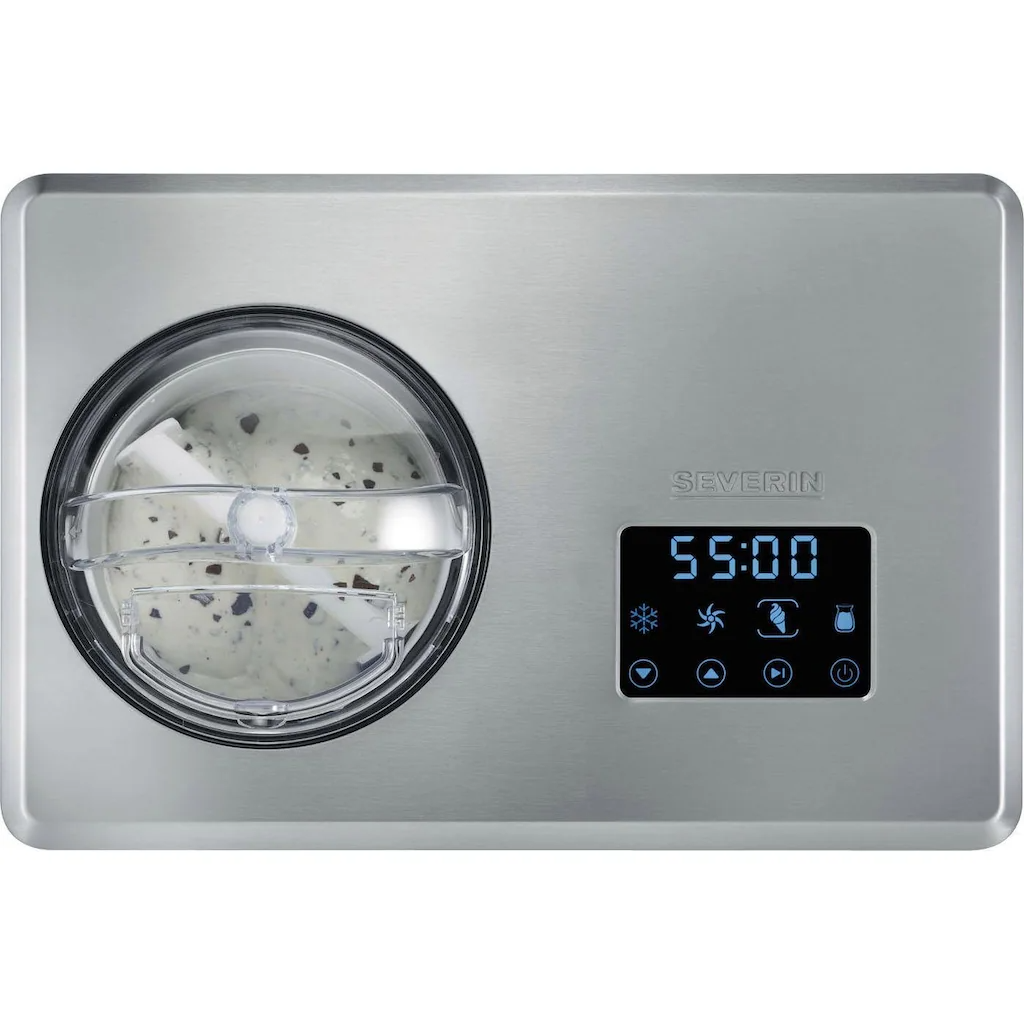 Ice cream maker with compressor