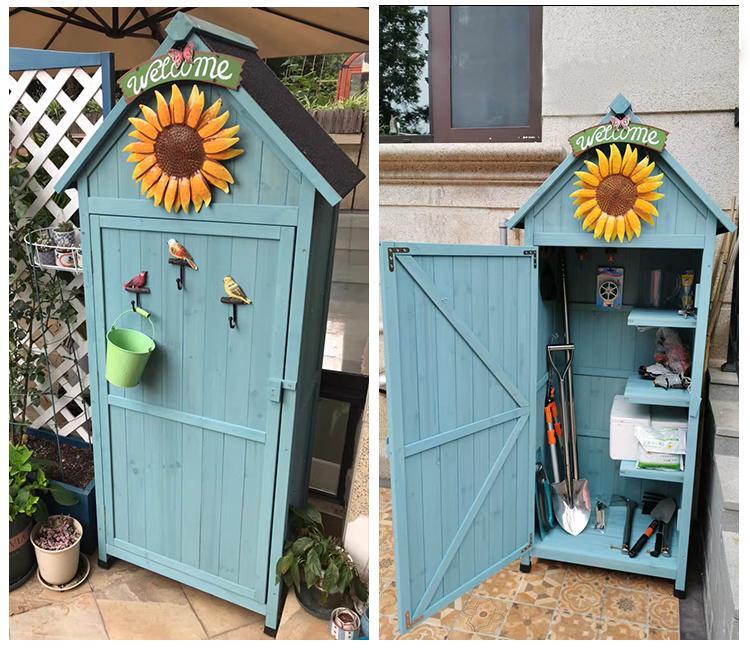 🏠Today's big sale🏠Outdoor Storage Shed Garden Wooden Tool Shed