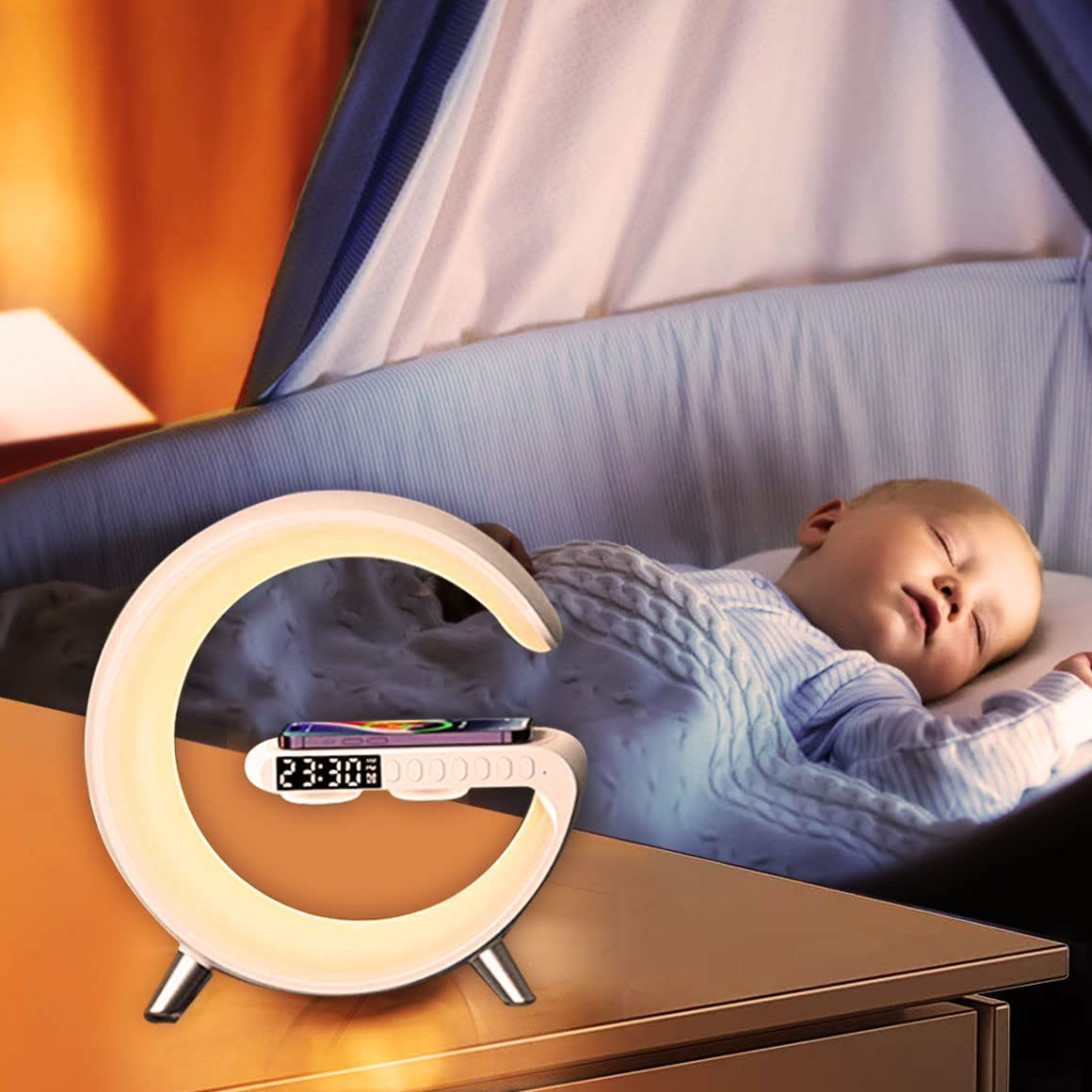 🎁Clearance Sale🔥5 IN 1 - Smart Bluetooth Speaker Wireless Charging Night Light