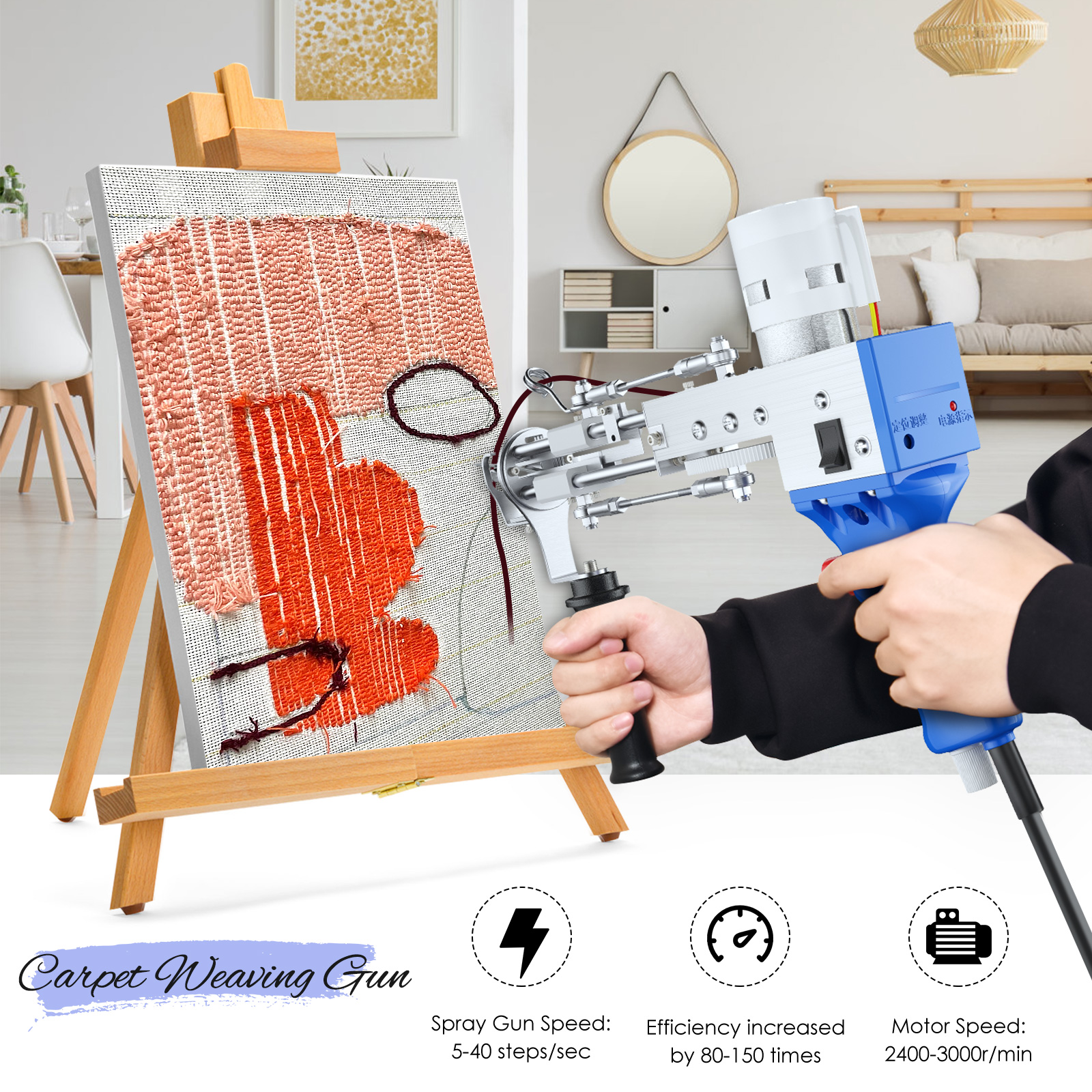 🎅Christmas promotion🎄2 in 1 Electric tufting gun