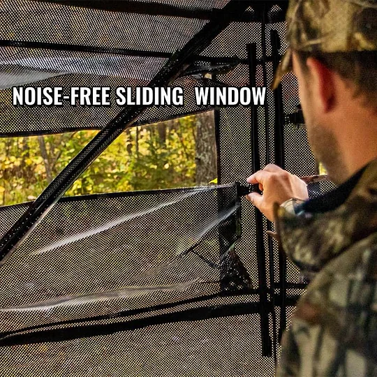 📣Today's Specials🔥Hunting Blind See Through with Carrying Bag, 2-3 Person Pop Up Ground Blinds 270 Degree
