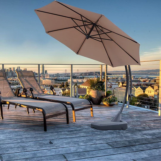 cantilever umbrella with base