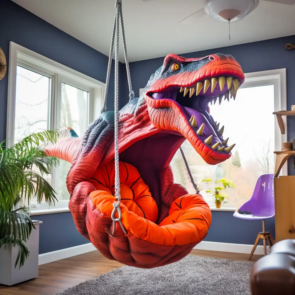 🔥Clearance Sale🦖Hanging Dinosaur Lounge Chair