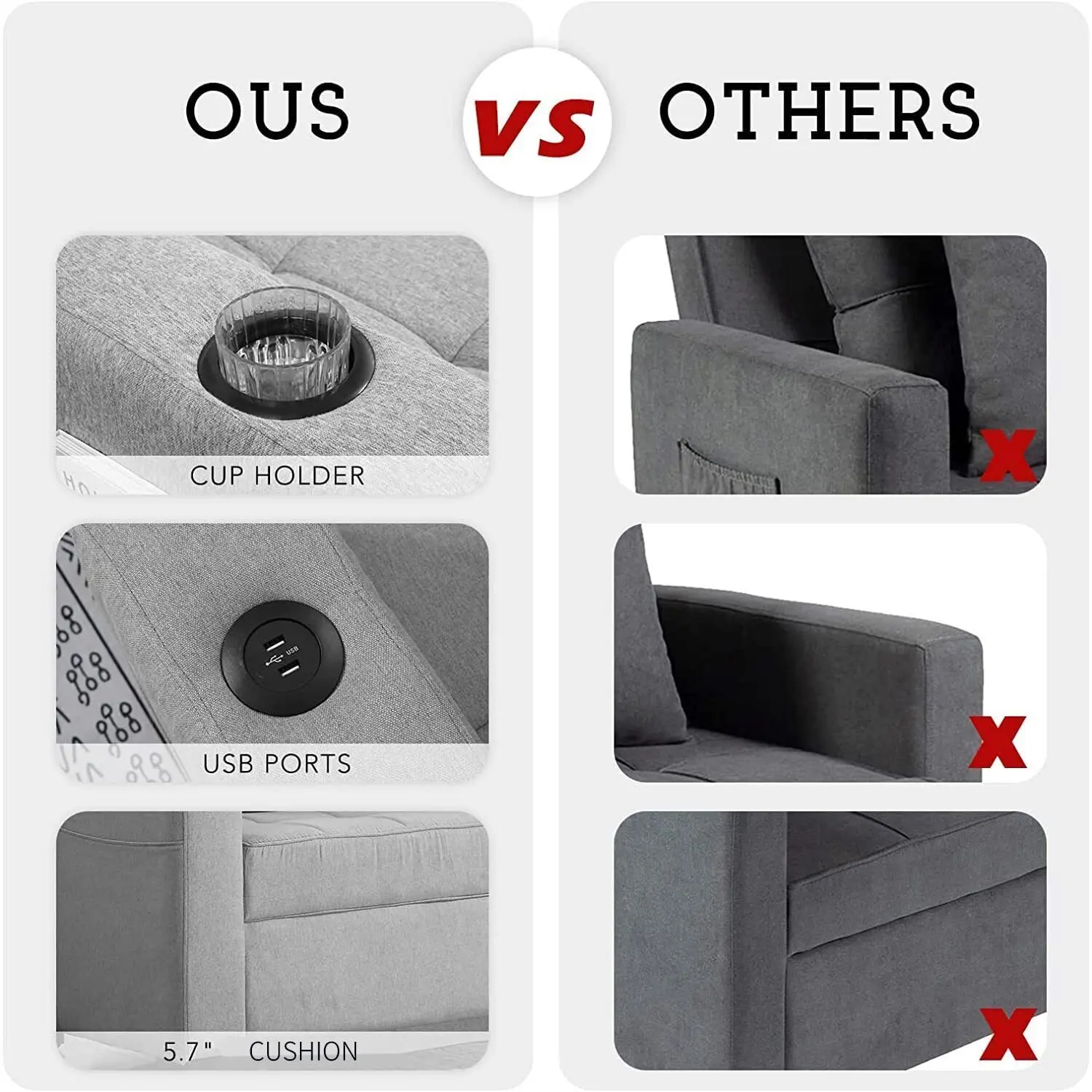 🔥Limited Stock Alert - Futon Chair Bed Convertible Chair