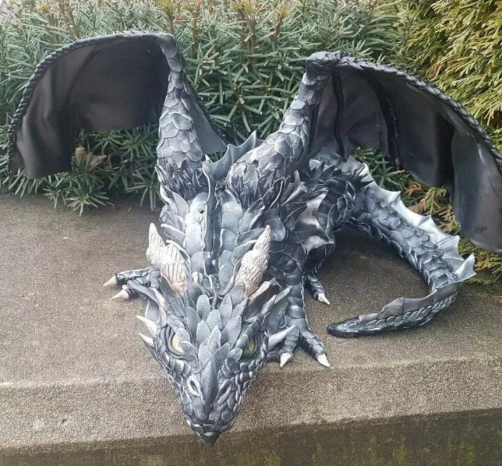 🔥Low Stock🔥Large Squatting Dragon Sculpture