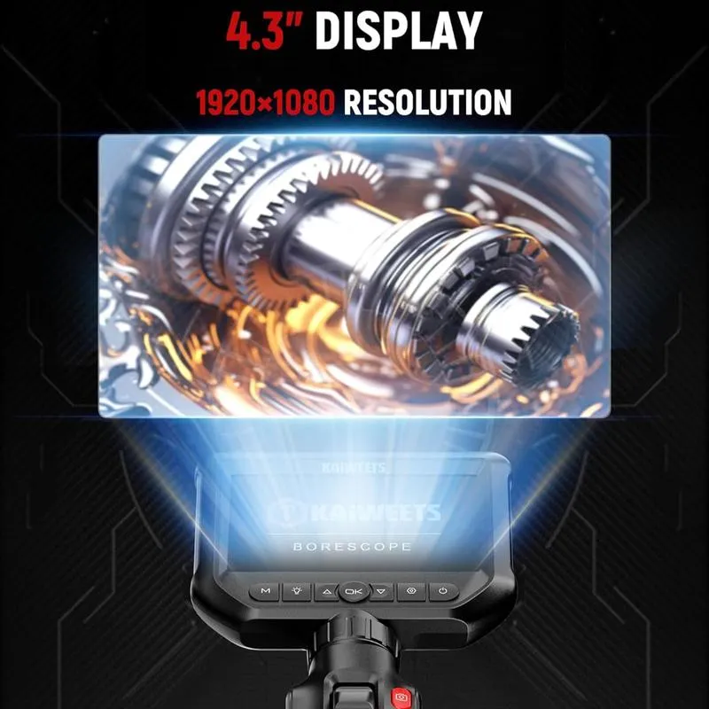 Industrial Endoscope Borescope Camera with 5FT Semi-Rigid Cable Detecting Tools (Buy 2 Freeshipping)