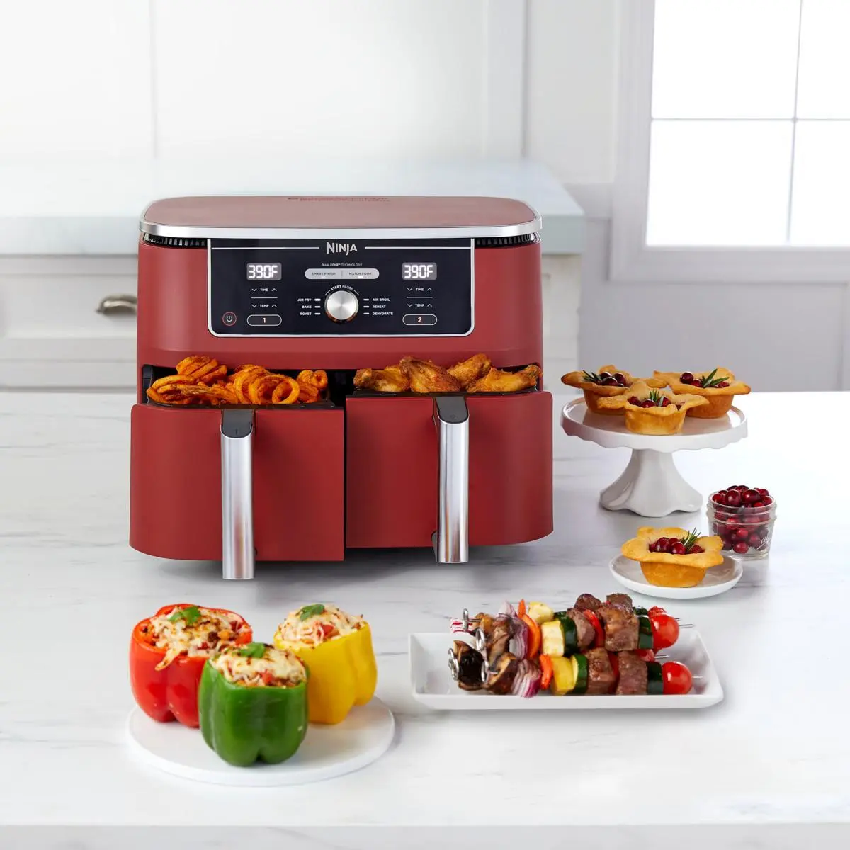 🔥Clearance Sale 🔥 XL 2-Basket Air Fryer with 6 Functions