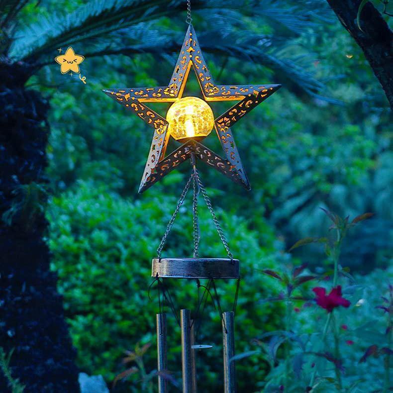 50% OFF!!💥 LED Iron Solar Wind Chime Light 💥Mother's Day Promotion