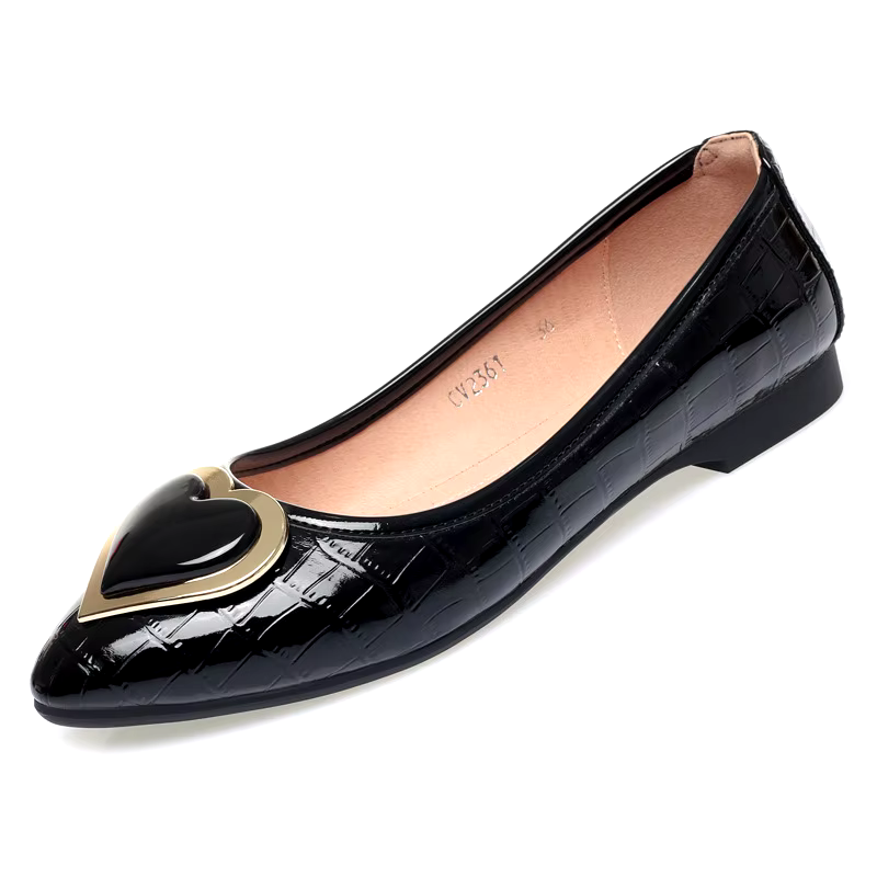 Summer fashion low heel egg roll Flat women's work shoes slip on casual genuine leather shoes 2024