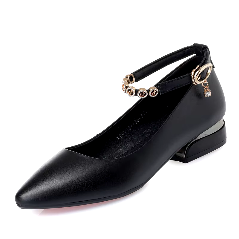 chaussures plates pour femmes short square slope Low heel working red wedding sandals for women ladies shoes