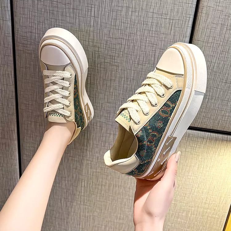 Fashion casual sports lace-up board women's shoes sneakers low top canvas trendy shoes
