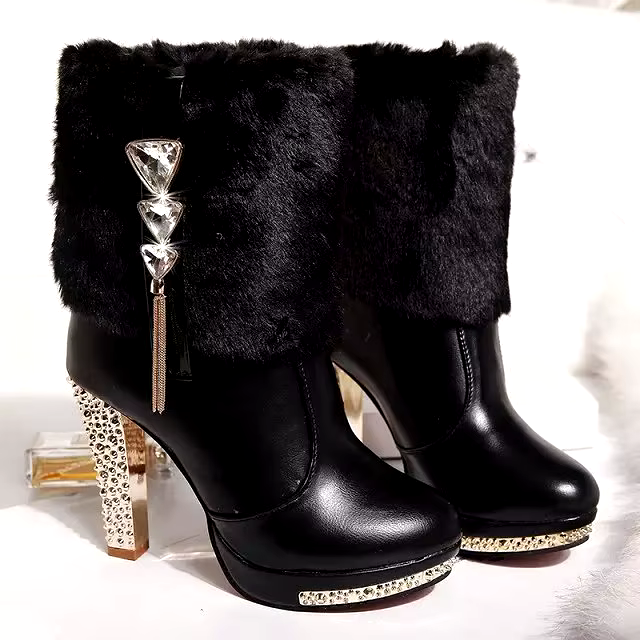 New combat boots women shoes Fashion design winter boots women chunky heel boots for ladies