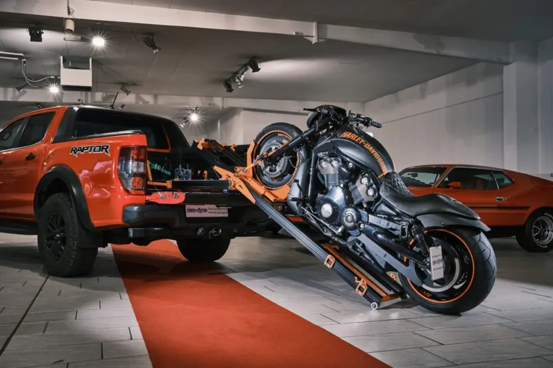 💖Low Price Promotion💥Self-Installing Inclined Motorcycle Ramp