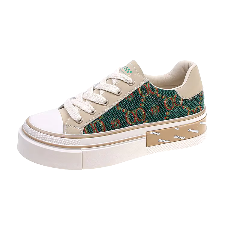 Fashion casual sports lace-up board women's shoes sneakers low top canvas trendy shoes