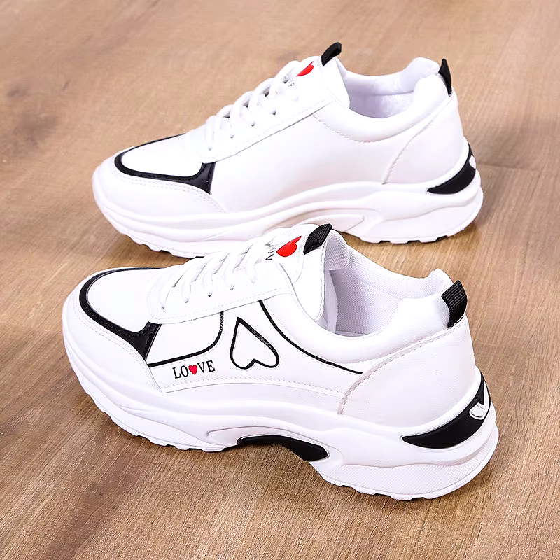 New Arrivals Mesh Platform wedge sneakers Breathable Running chunky shoes height increasing
