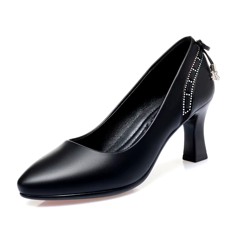 Summer Fashion beautiful pointed Sexy black high heels women office shoes