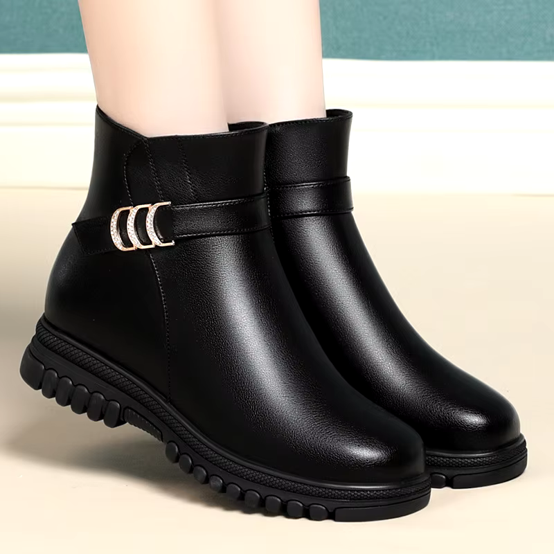 New fashion women's shoes winter leather genuine leather boots for women daily life