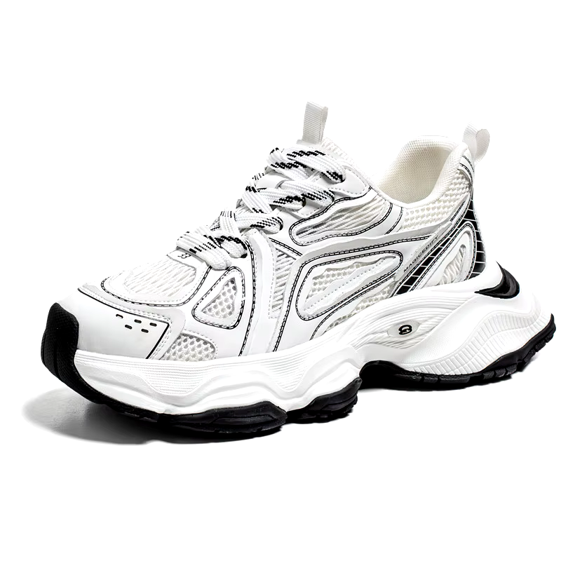 High Quality Breathable Outdoor sports sneakers Mesh Lining Platform Comfortable Walking Style Shoes