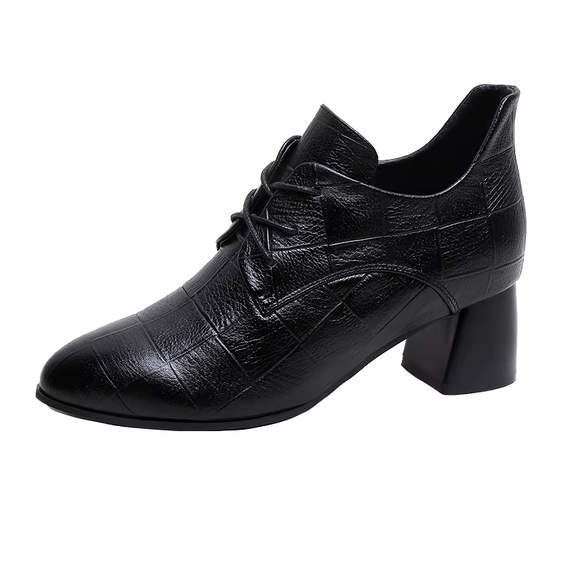 new short thick heel fashion comfortable pu leather ankle heel boots for ladies