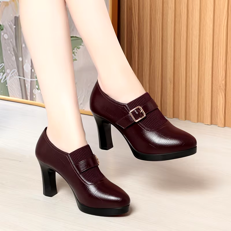 fashion boots women shoes height increasing winter black ankle leather boots for women