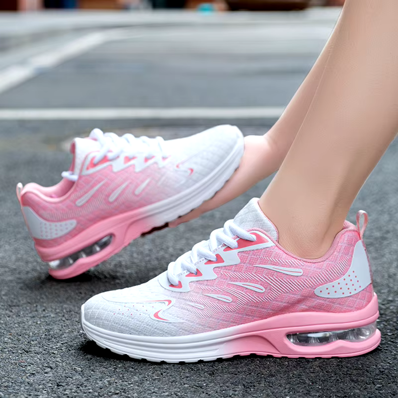 New fashion breathable walking mesh Thick Sole chunky platform Casual running shoes Sneakers