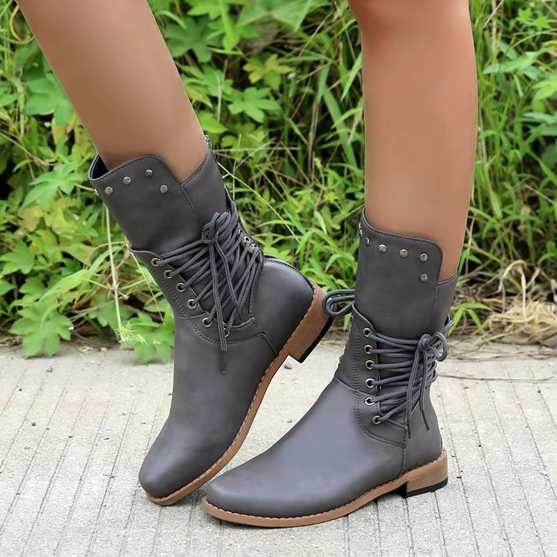 Winter Thick Sole over the knee boots thigh high Breathable Stretch Round Toe Women Flats Thigh High Boots