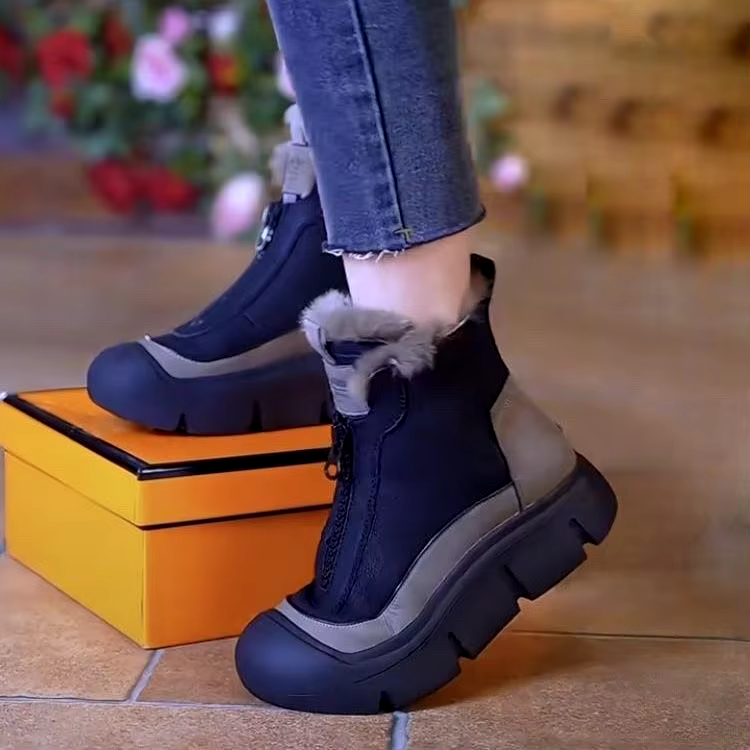 hot sale long Thick-soled height increase Lightweight high top warm soft winter snow boots for women