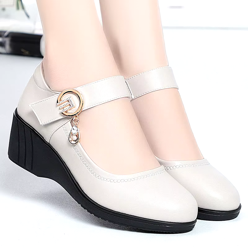 big size high quality Suede black ladies official shoes formal short heels pumps for women