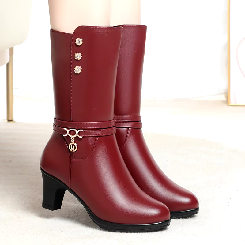 big size high quality western cowboy long boots women shoes heels for ladies
