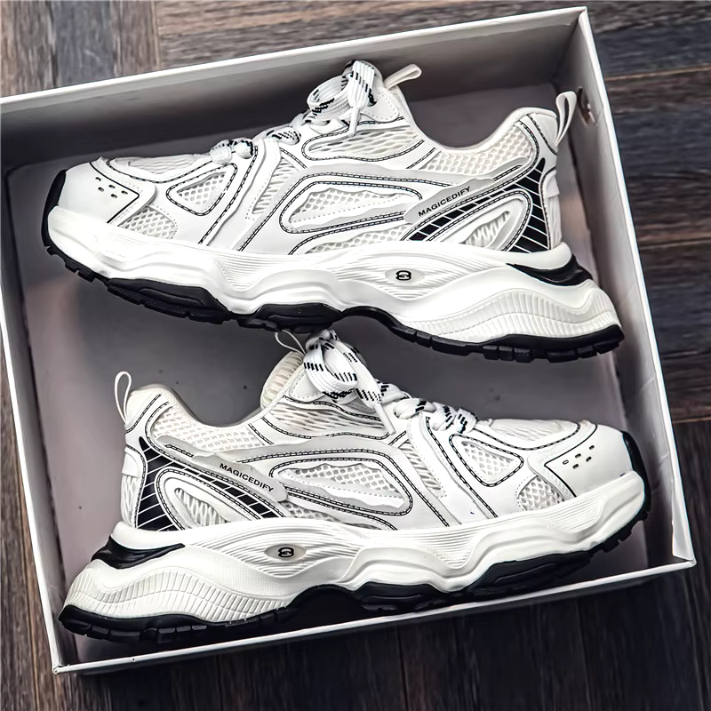 High Quality Breathable Outdoor sports sneakers Mesh Lining Platform Comfortable Walking Style Shoes