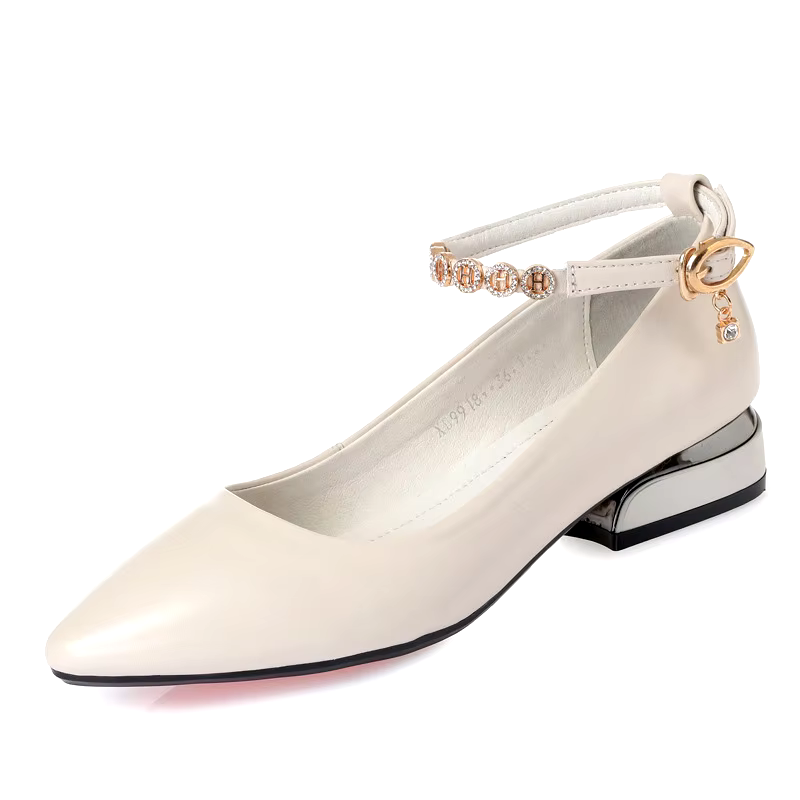 chaussures plates pour femmes short square slope Low heel working red wedding sandals for women ladies shoes