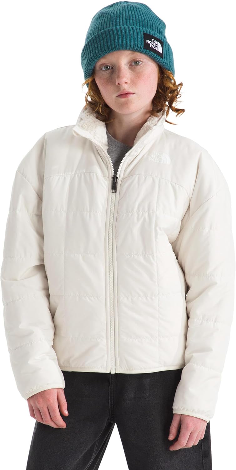 THE NORTH FACE Girls Reversible Shasta Full Zip Jacket | Puffer Coat With Synthetic Insulation, Fleece Lined, Water Repellent