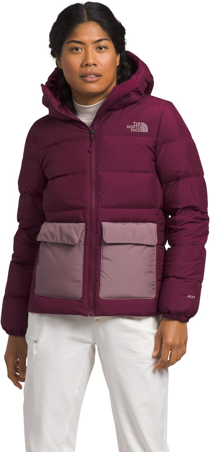 THE NORTH FACE Women's Gotham Insulated Jacket, Boysenberry/Fawn Grey, Large