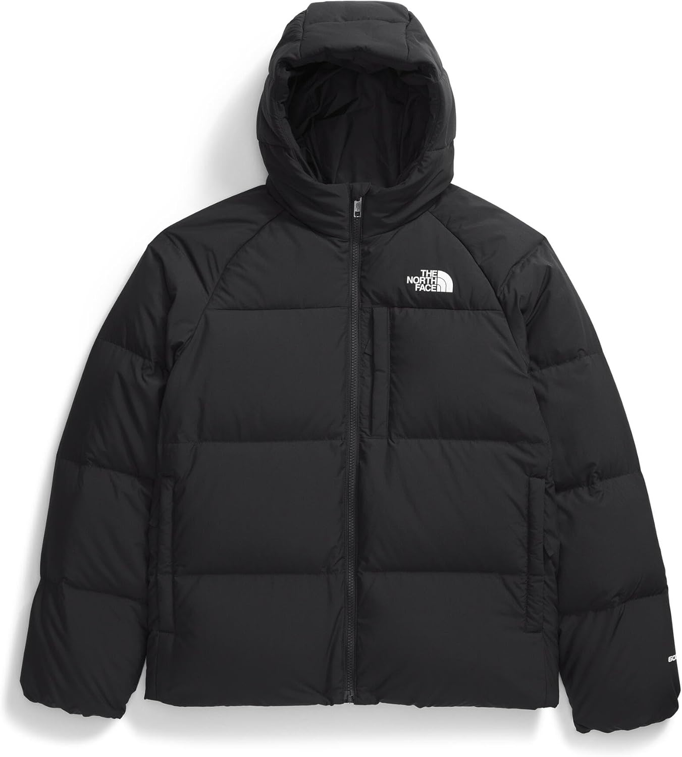 The North Face Boys� North Down Hooded Jacket | Water Repellent, 600 Fill Recycled Waterfowl Down, Insulated Hood, Secure Zip Pockets, TNF Black, XX-Large