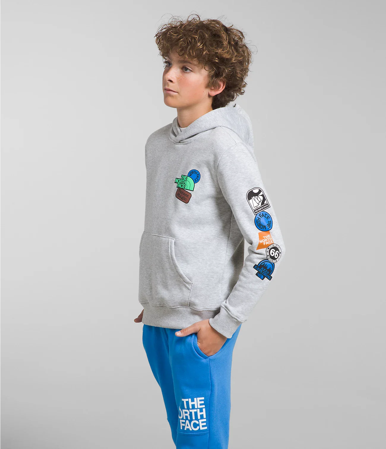 Camp Fleece Pullover Hoodie (Boys') - NF0A82SW - Past Season