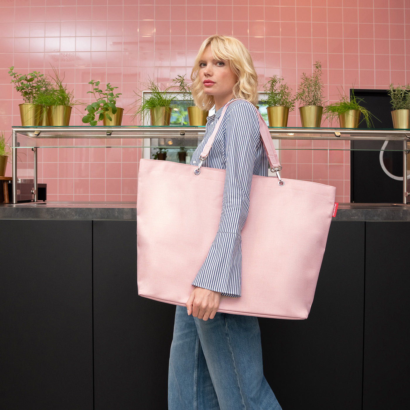 shopper XL twist blush