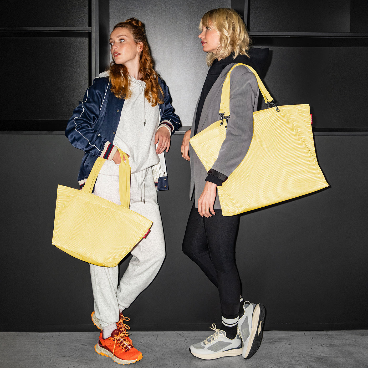 shopper M mesh lemon