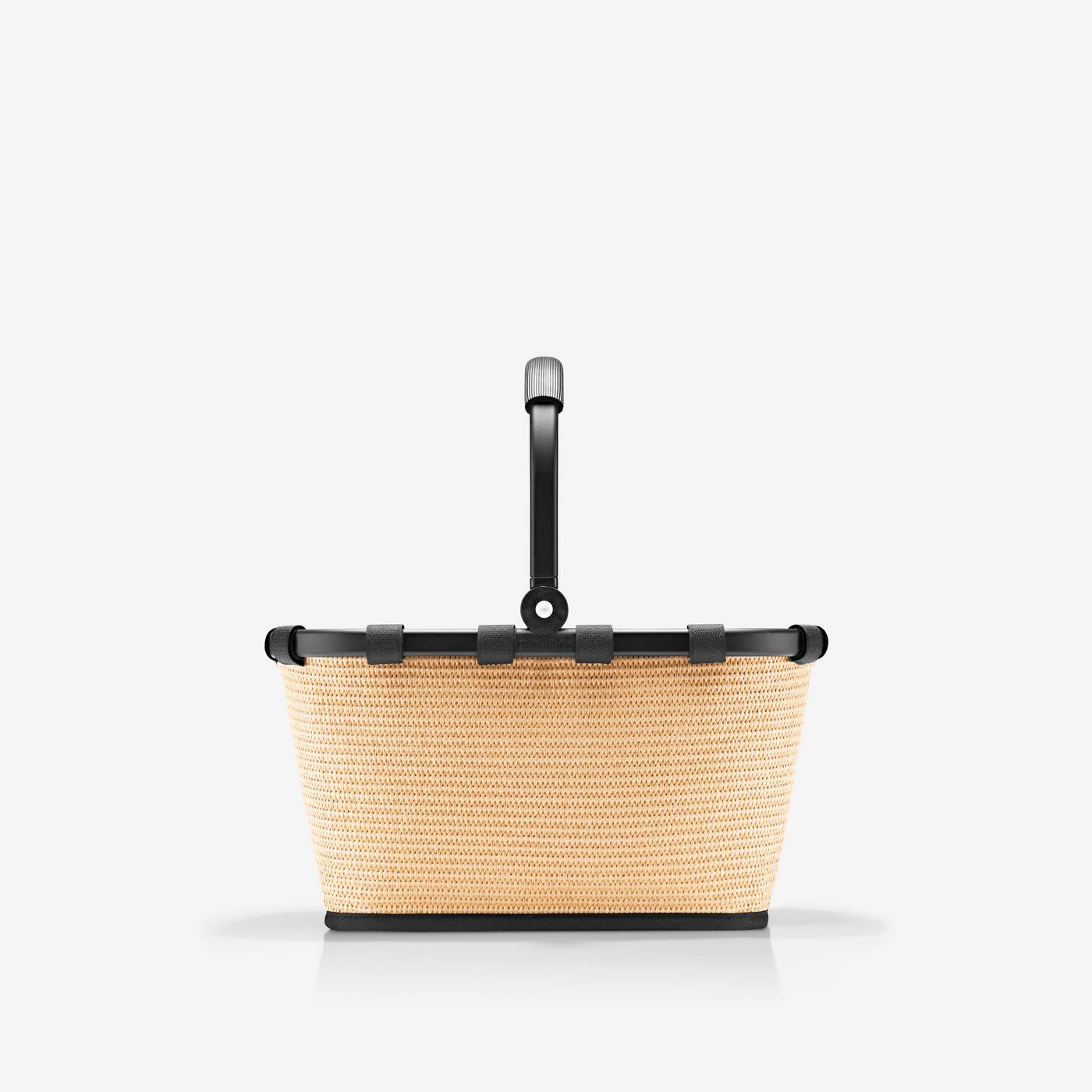 carrybag XS frame raffia black