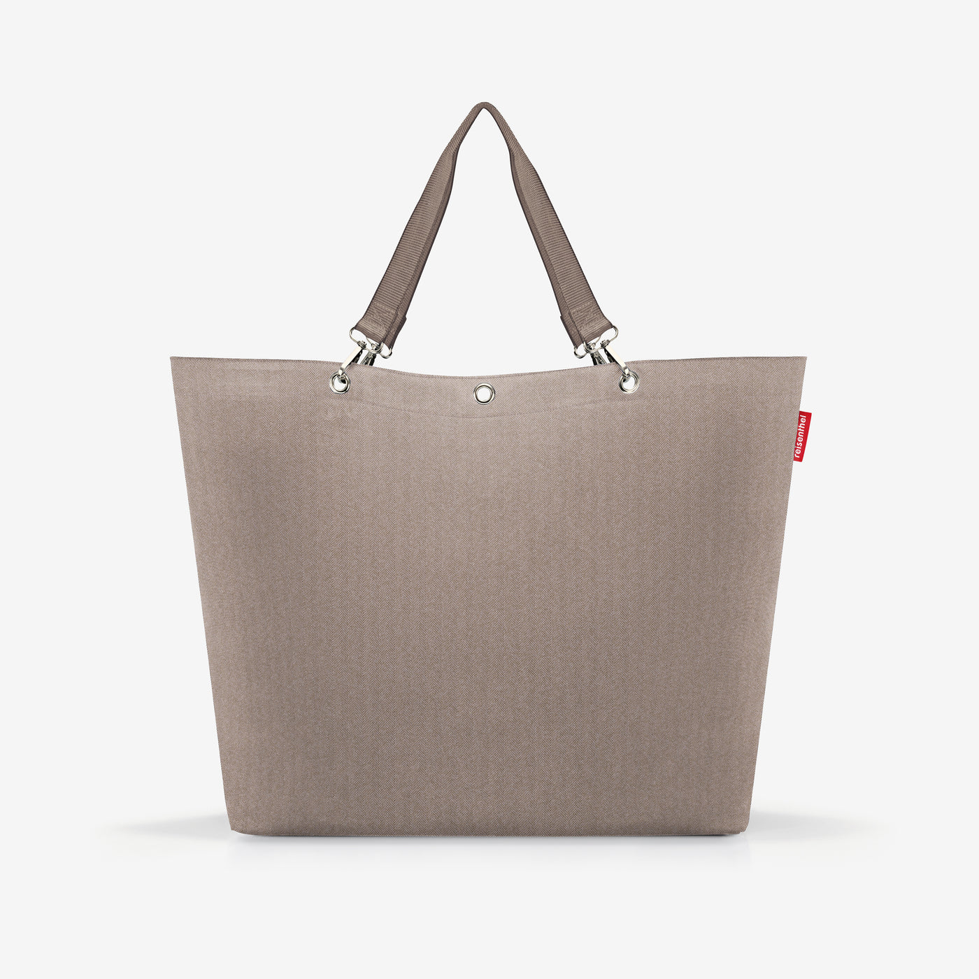 shopper XL herringbone mokka