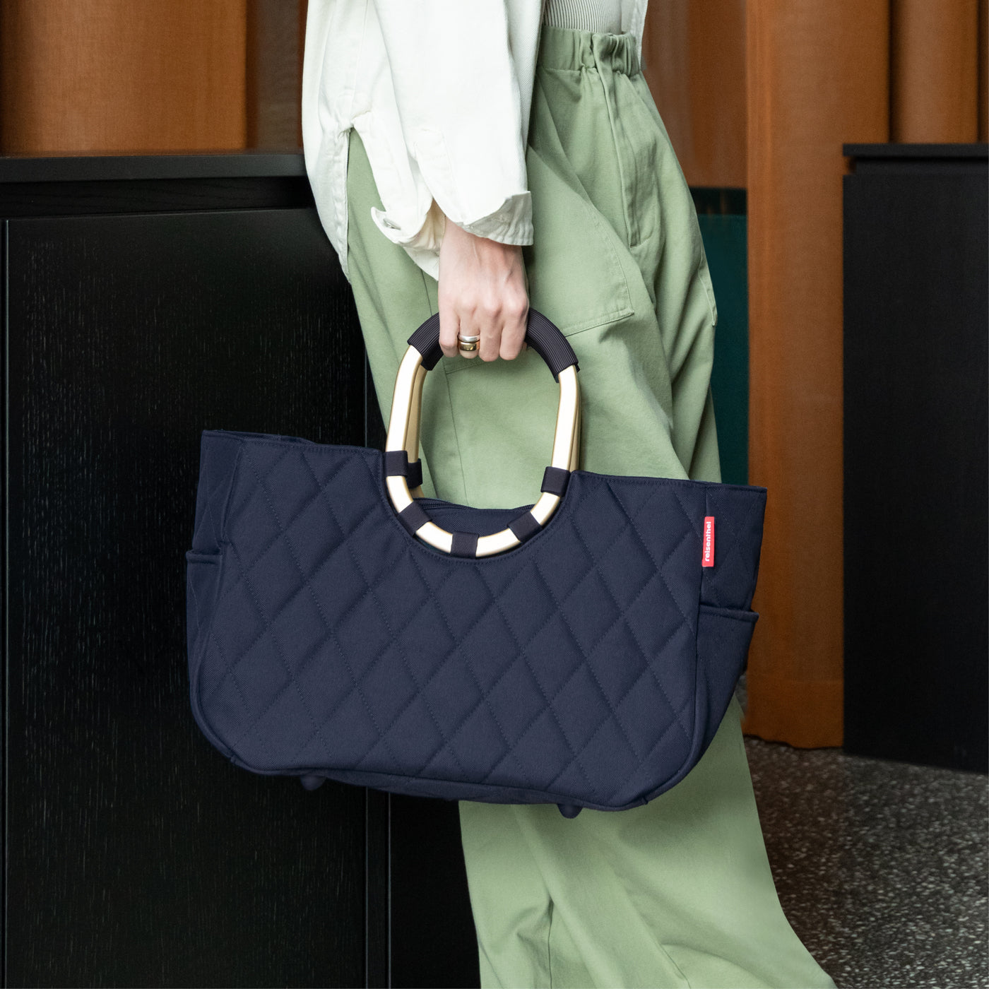 loopshopper M frame rhombus midnight gold