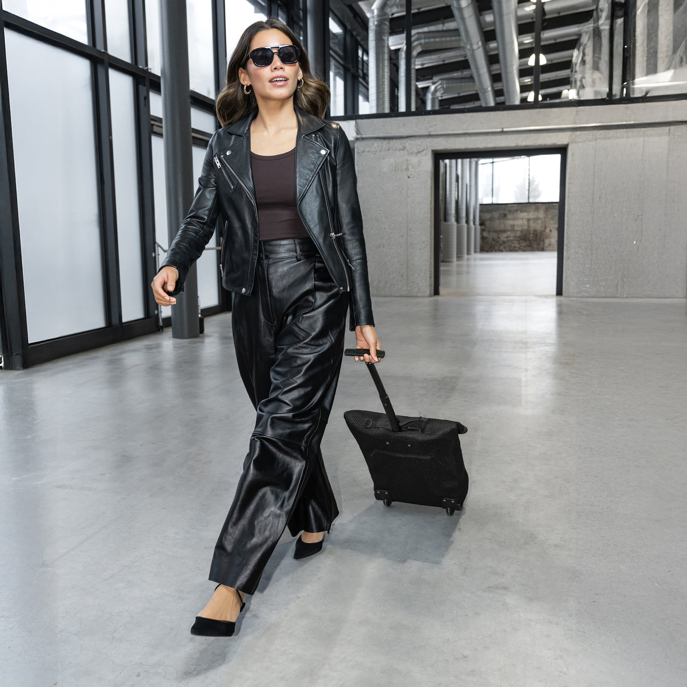 trolley M mesh black