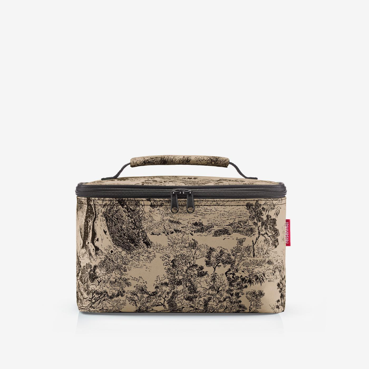cosmetic case jacquard brown
