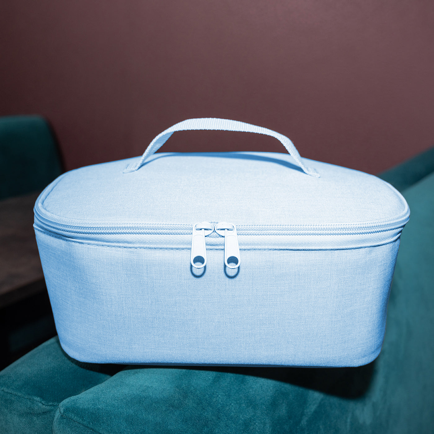 coolerbag M pocket twist powder blue