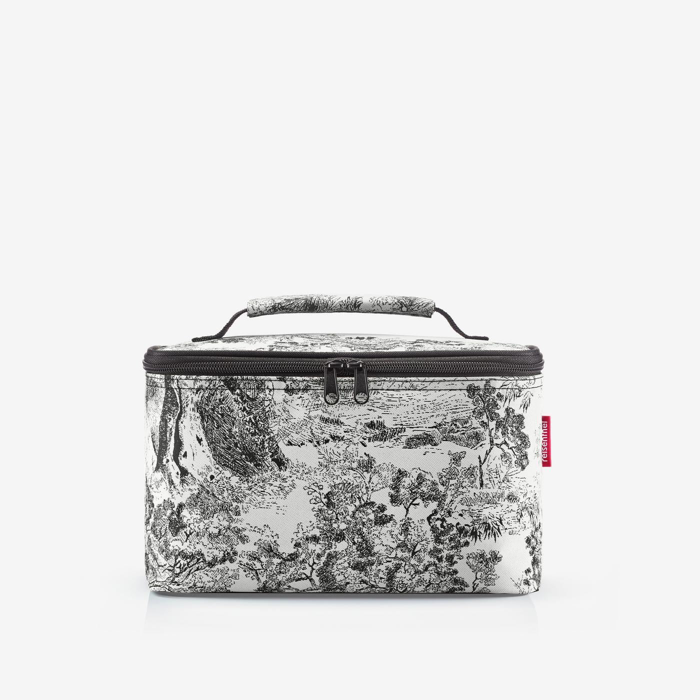 cosmetic case jacquard grey
