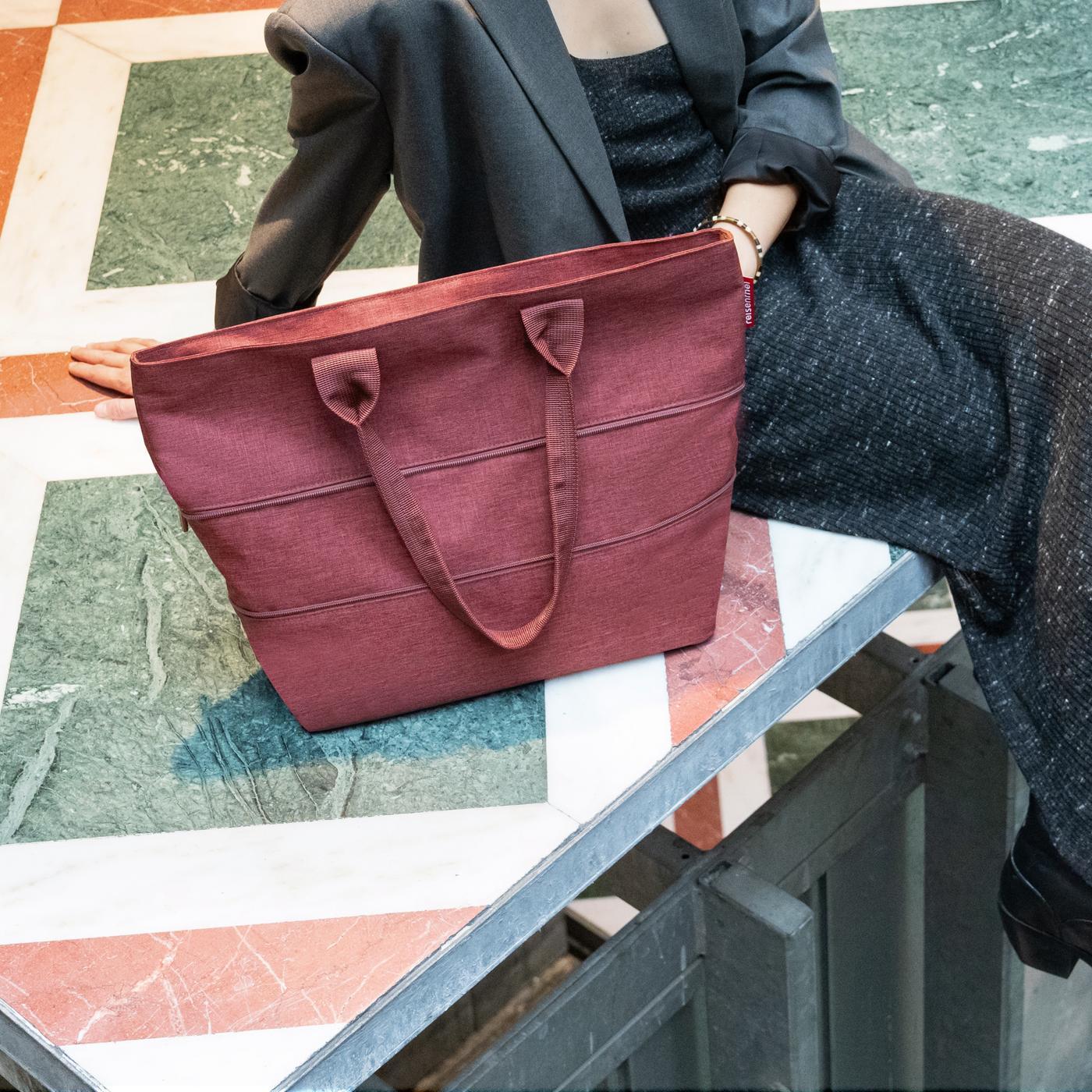 shopper e1 twist maroon