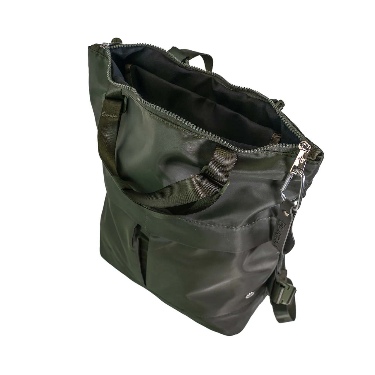 CONVERTIBLE NYLON TOTE / BACKPACK DARK OLIVE